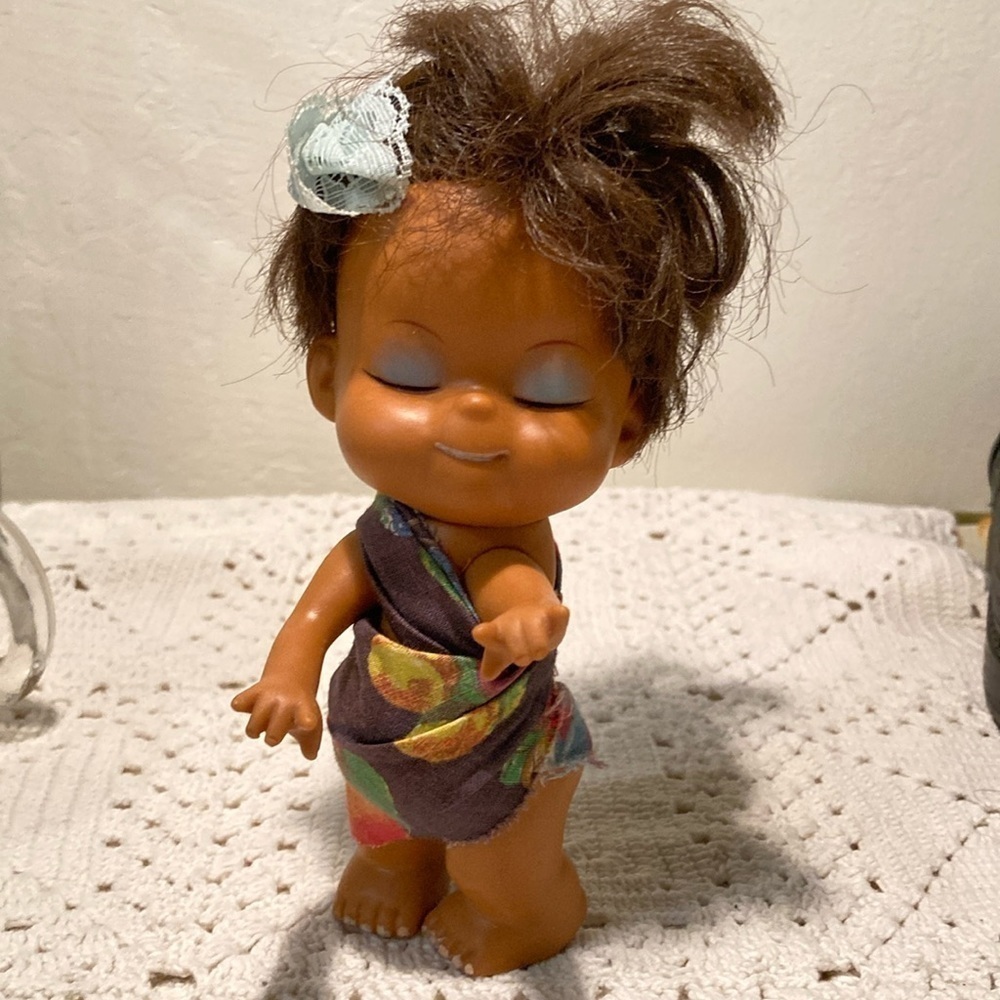 Hula doll vintage Anekona Hawaii 6’ rubber